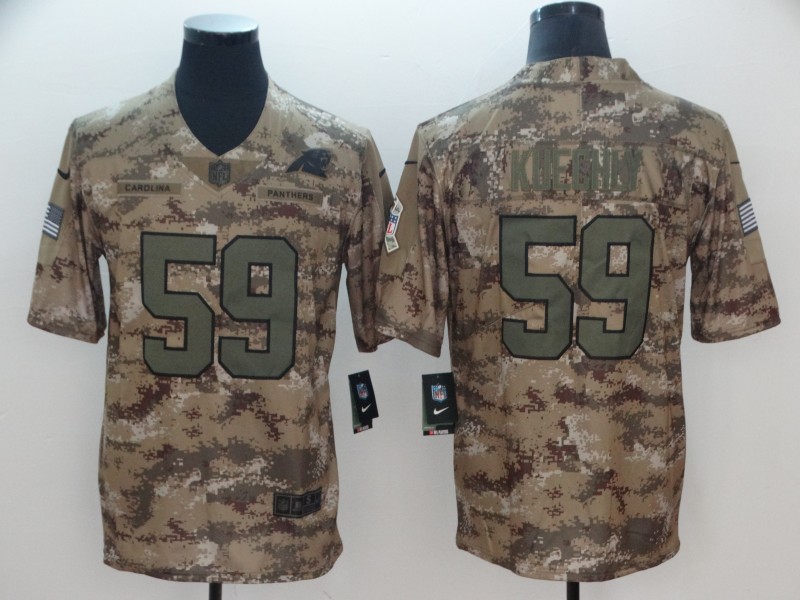 Men's Carolina Panthers Luke Kuechly #59 Camouflage Jersey
